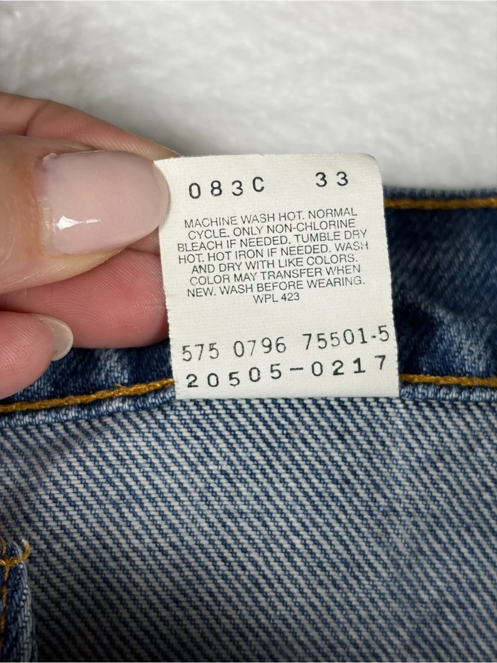 Vtg Levi’s 505 Orange Tab‎ Jeans W36 L32 Made in USA Valdosta 575 straight leg